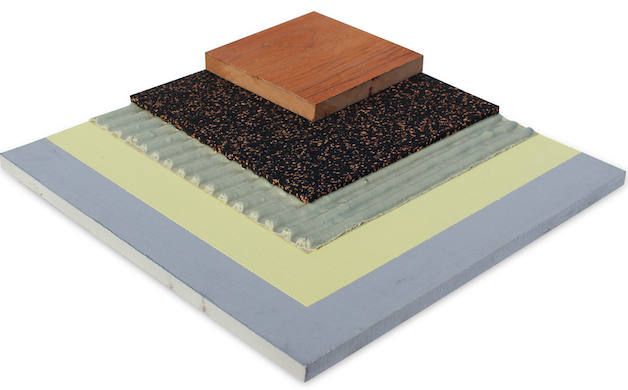 Recycled Rubber Corks Roll Flooring Underlay, Sound Insulation and Soundproof , Customized Size
