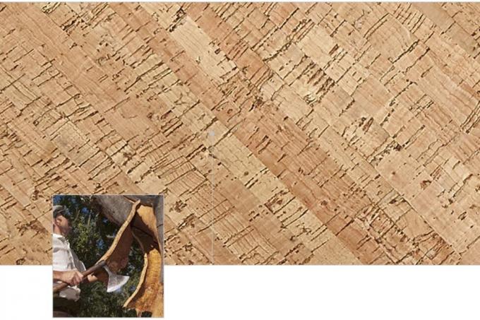 High Quality and Soft Cork Leather with Natural Cork Veneer and PU Backing for Bag, Sofa, Wall Decoration
