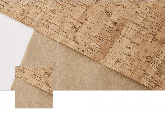 High Quality and Soft Cork Leather with Natural Cork Veneer and PU Backing for Bag, Sofa, Wall Decoration