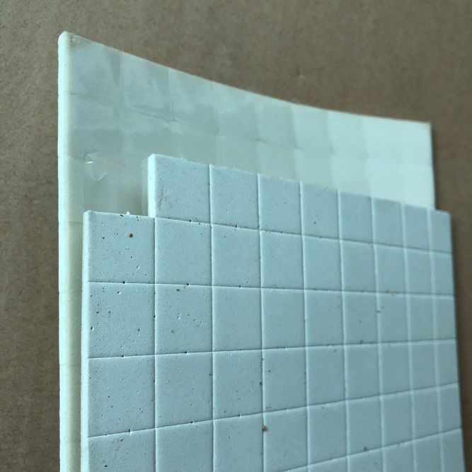 40x40x10mm Glass & Mirror Seperating Cork Pad with PVC Foam Backing