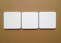 10cm*10cm blank, white, square, ceramic coasters with rounded corners and a cork backing