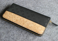 Nature Cork & PU Combination Raw material Women wallet 7.5''x3.5''(19x9cm) with card and money slot