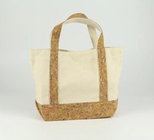 Wholesale Cork & Canvas 22.5x21cm handbag, customized logo is available