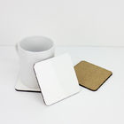Cheap Customized Cork-Back Sublimation MDF Drink Coasters-3.75" Square