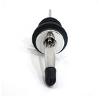 Customized Food Grade Stainless Steel Liquor Pourer with TPE/Silicon Stopper and Black Cap