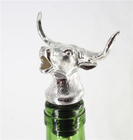 Popular Deer Head Wine Bottle Cork Pourer Stopper with Zin Alloy Material