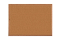 Factory Wholesale Price 60x40cm Framed Cork Memo Board  For School Use at Nature Cork Color