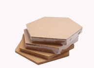 China Wholesale 12'' Hexagon Adhesive Cork Tile for Notice Bulletin Board in Nature Color