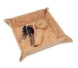 China Eco-Friendly Vegan 8&#039;&#039; Natural Cork Tray for Jewelry, Key Phone, Coin Box Storage factory