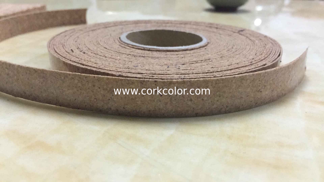 Cork/Rubber roll for finishing rod with adhesive