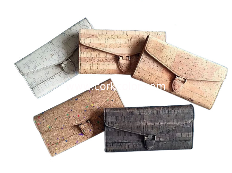 Customized Cork Clutch Bag, different colors