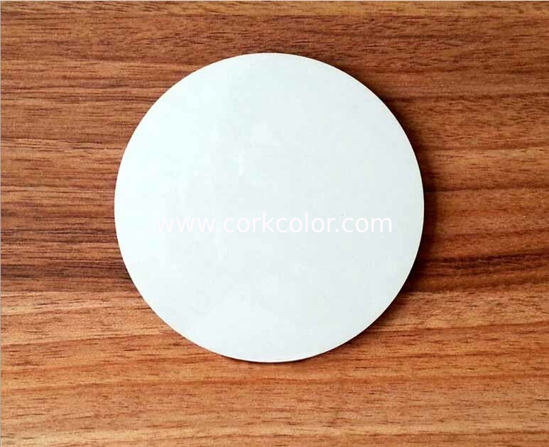 Wholesale 10*10cm  Round Blank MDF coaster with white top for DIY printing artwork
