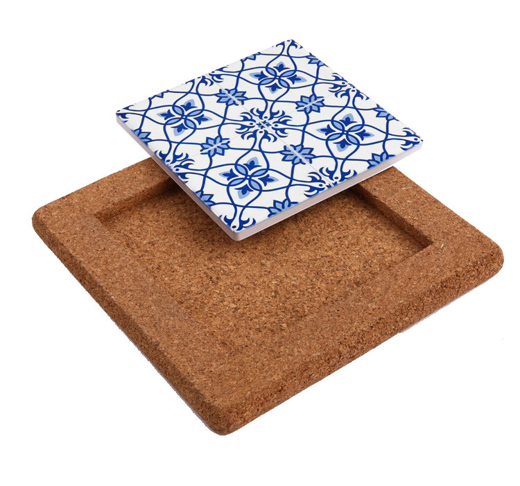 Factory Wholesale Price 25*25cm Cork Base for Ceramic Tile, Coaster and