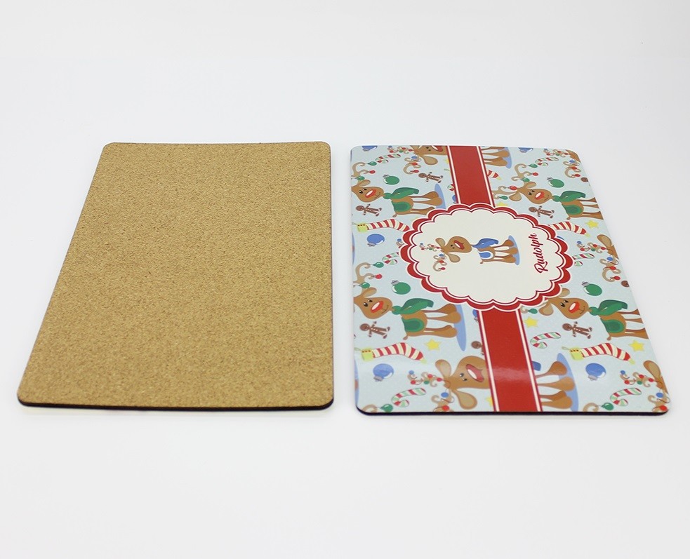 Factory Wholesale 295*210*4mm Sublimation MDF Blank Placemat with White