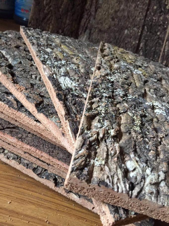 300*600mm Standard Size FristLayer Nature Cork Bark tiles,for Wall