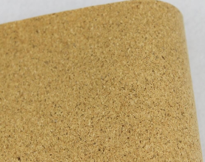 Popular 1.35m Width Mico-Granules Nature Cork Leather by Yard Color for Handag Making