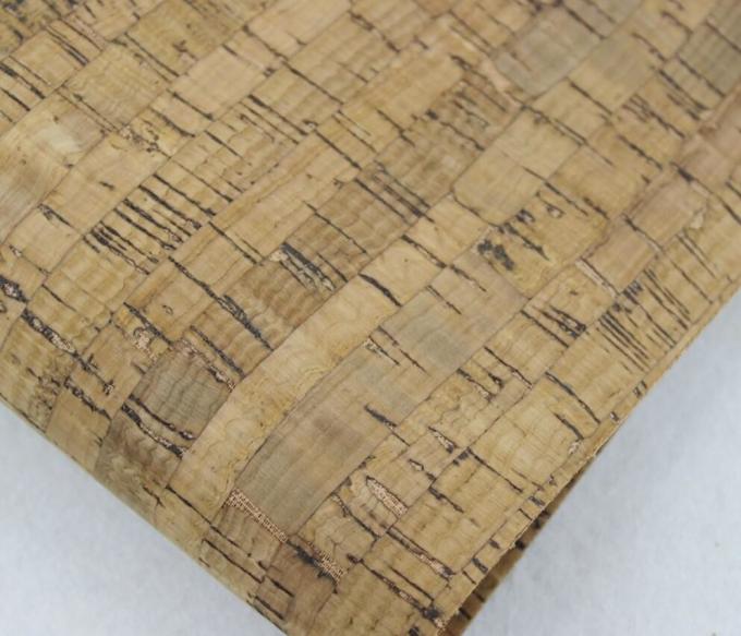 Popular 1.35m Width Dark Black Color Cork Fabric by Yard for Handbad, Wallet Making