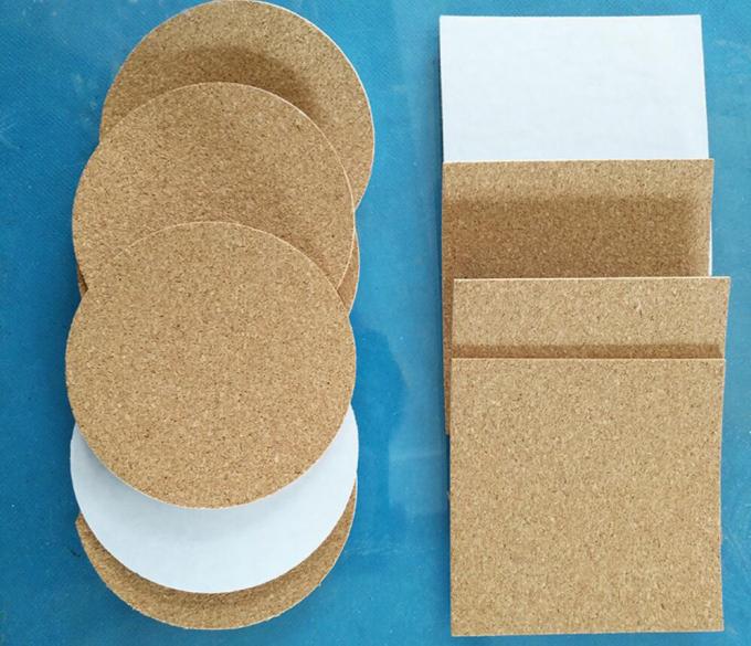 Factory Wholesale Price 4''Adhesive Hexagon Cork Pad for Ceramic Coaster in Nature Color