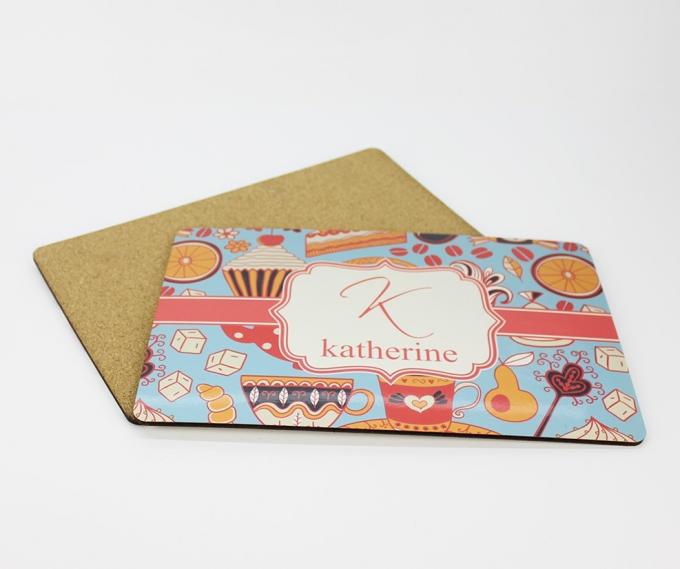 Factory Wholesale 295*210*4mm Sublimation MDF Blank Placemat with White