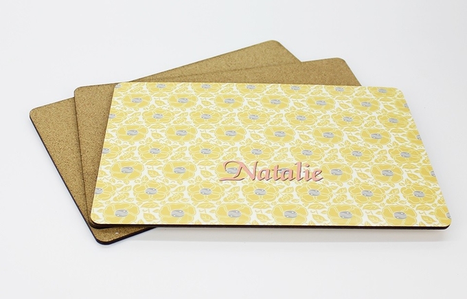 Personalized Printable Sublimation Blank Mdf Cork Placemat for Retail or Wholesale