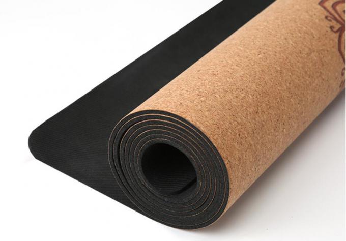 Durable Non-slip Rubber Cork Yoga Mat For Yoga&Pliate Training