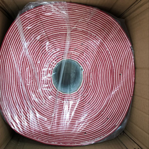Wholesale 25x25x4MM Red Rubber +1MM Cling Foam of Glass Protective Red EVA Spacer separator protector pads By Sheet