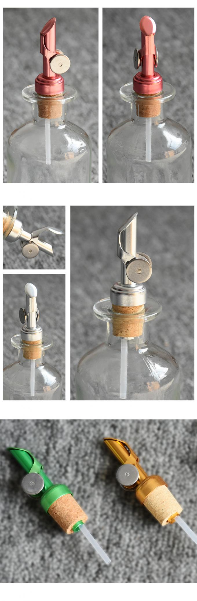 2022 Popular Weighted Pourer 12cm Self Closing Spout, 4 Colors Available Siver/Gold/Red/Green