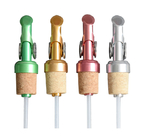 Hot Sell 12cm Weighted Oil Pourer, Self Closing Spout, 4 Colors Available Siver/Gold/Red/Green
