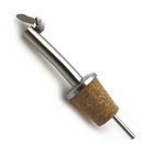 Popular wholesale Stainless Steel Pourer with Cork for Ceramic/Olive Oil bottle