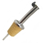 Popular wholesale Stainless Steel Pourer with Cork for Ceramic/Olive Oil bottle
