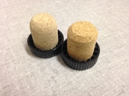 Synthetic cork T-cap stopper wiht bevelled edge