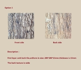 Customized Size Cork Bark tiles,easy for installing