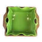 Ceramic dish with cork tray/cork base