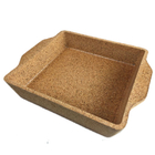 Ceramic dish with cork tray/cork base