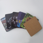 Cheap promotional gifts Mdf cork coaster Customized size and printed logo