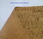ECO-Friendly Nature cork fabric material/leather for notebook cover,l,waterproof and dust resi