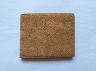 Hot Sale Bifold men gender slim cork wallet 11x9cm with pocket coin,card and money slot