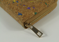 Mini Style Nature Colored Cork Raw material Women wallet 10x9cm with card and money slot