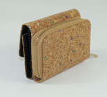 Hot Style Mini Nature Cork Raw material Women wallet 15x9cm with card and money slot