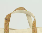 Wholesale Cork & Canvas 22.5x21cm handbag, customized logo is available