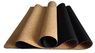 26‘’ Popular Eco-Friendly Anti Slip Natural Cork Rubber Yoga Mat, customized thickness