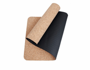 Black Color Popular Hot Sale Custom Logo Eco Friendly TPE Cork Yoga Mat for Wholesale