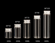 30mm Top Rated Clear Glass Jars Bottles with Aluminiu lid, Glass Bottles for Storage, Good Quality and Competitive Price