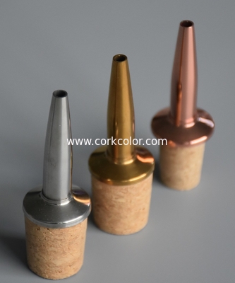 China Wholesale Stainless Steel Dasher Cork Top for 19mm Diameter Bottle