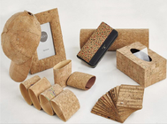 Cork Leather with Natural Cork Veneer and PU Backing for Bag, Sofa, Wallet etc