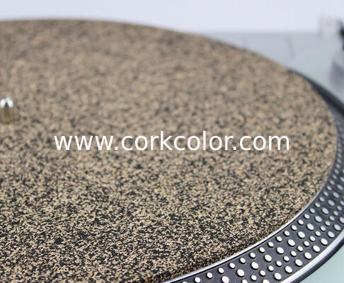 12in Cork & Rubber Turntable Platter Mat for Records, Anti-Static, Shockproof and, Improve Sound Quality