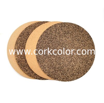 12in Cork & Rubber Turntable Platter Mat for Records, Anti-Static, Shockproof and, Improve Sound Quality