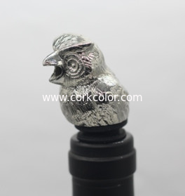 Popular Deer Head Wine Bottle Cork Pourer Stopper with Zin Alloy Material