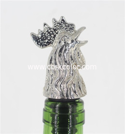 Popular Deer Head Wine Bottle Cork Pourer Stopper with Zin Alloy Material