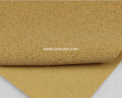 Popular 1.35m Width Mico-Granules Nature Cork Leather by Yard Color for Handag Making